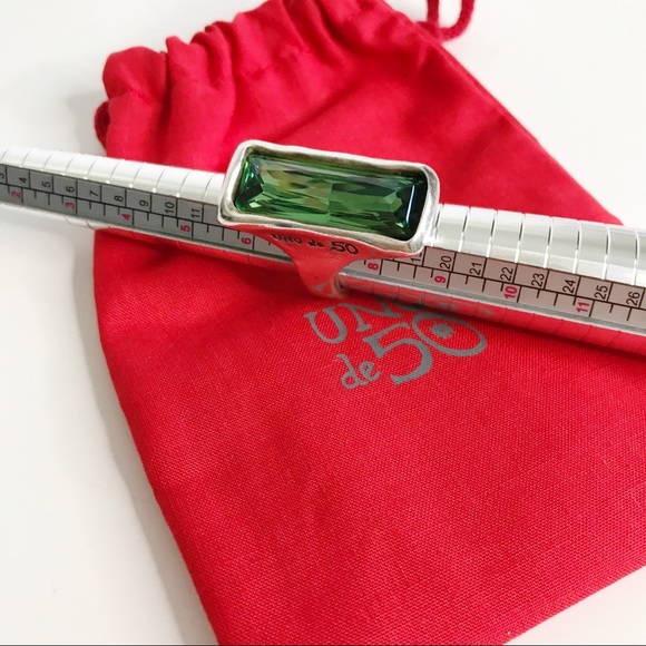 🥂SOLD🥂 UNO DE 50 Aurora Borealis Cocktail Ring - Picture 8 of 8